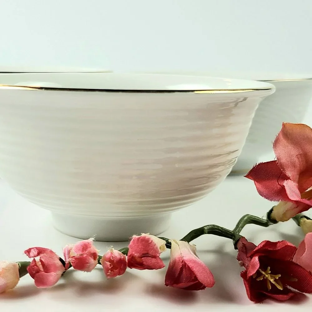 Vintage - Beautiful Dansk Bowls - White/Ivory Color- Set of 3